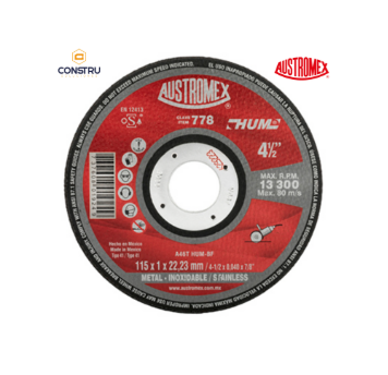 DISCO ABRASIVO de 115 x 1 x 22.23 MM