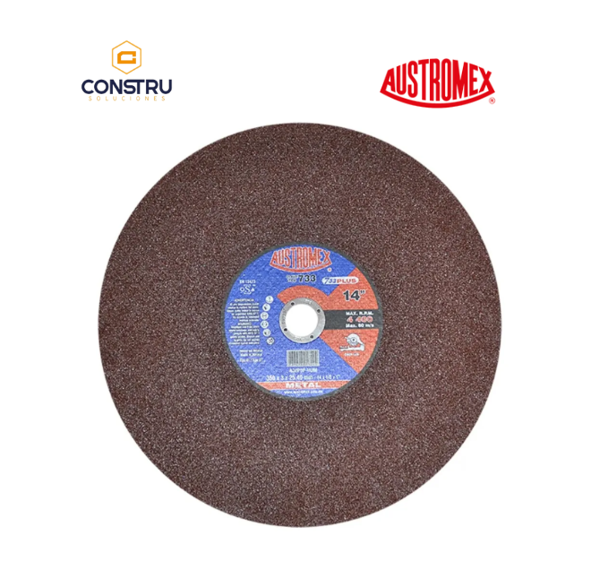 DISCO ABRASIVO DE 350X3.0X25.40MM  PARA CORTE DE METAL