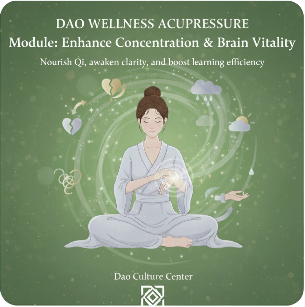 Dao Wellness Acupressure · Enhance Concentration & Brain Vitality