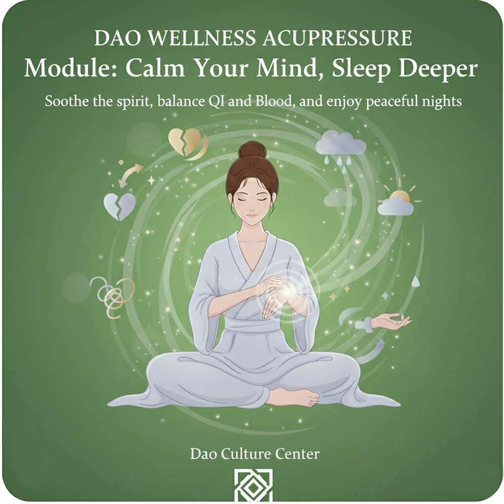 Dao Wellness Acupressure · Calm Your Mind, Sleep Deeper