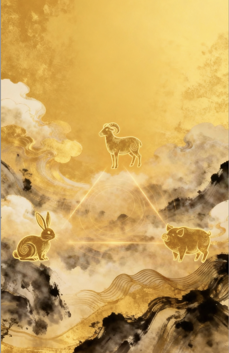 【Hài Mǎo Wèi】Trine – Harmony, Tranquility, and Perfect Fortune