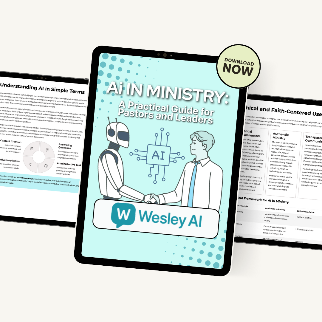 AI in Ministry: A Practical Guide for Pastors and Leaders