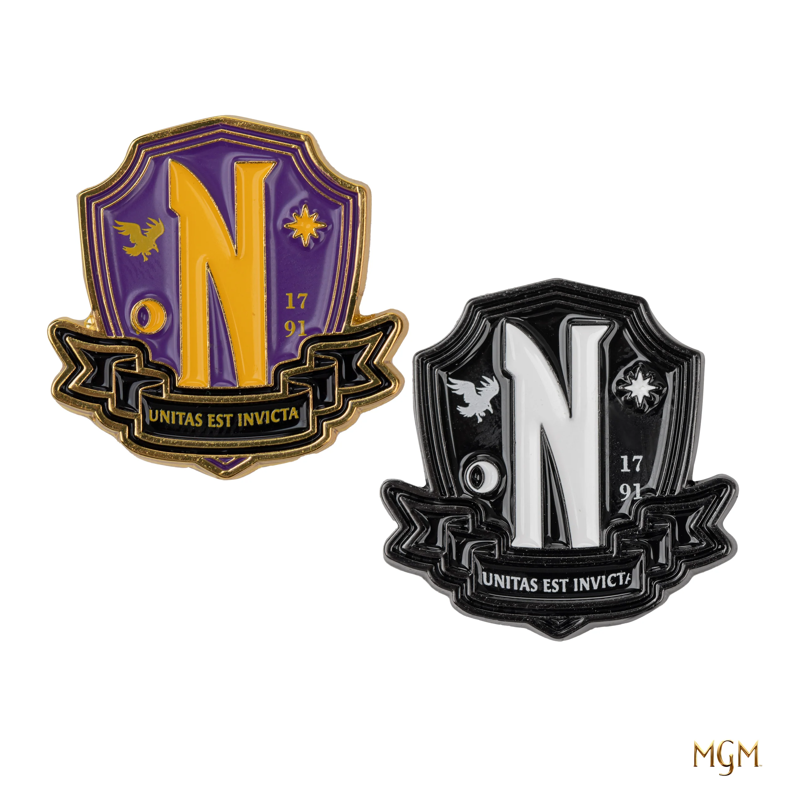 Wednesday Set Of 2 Pin Badge-Nevermore Academy