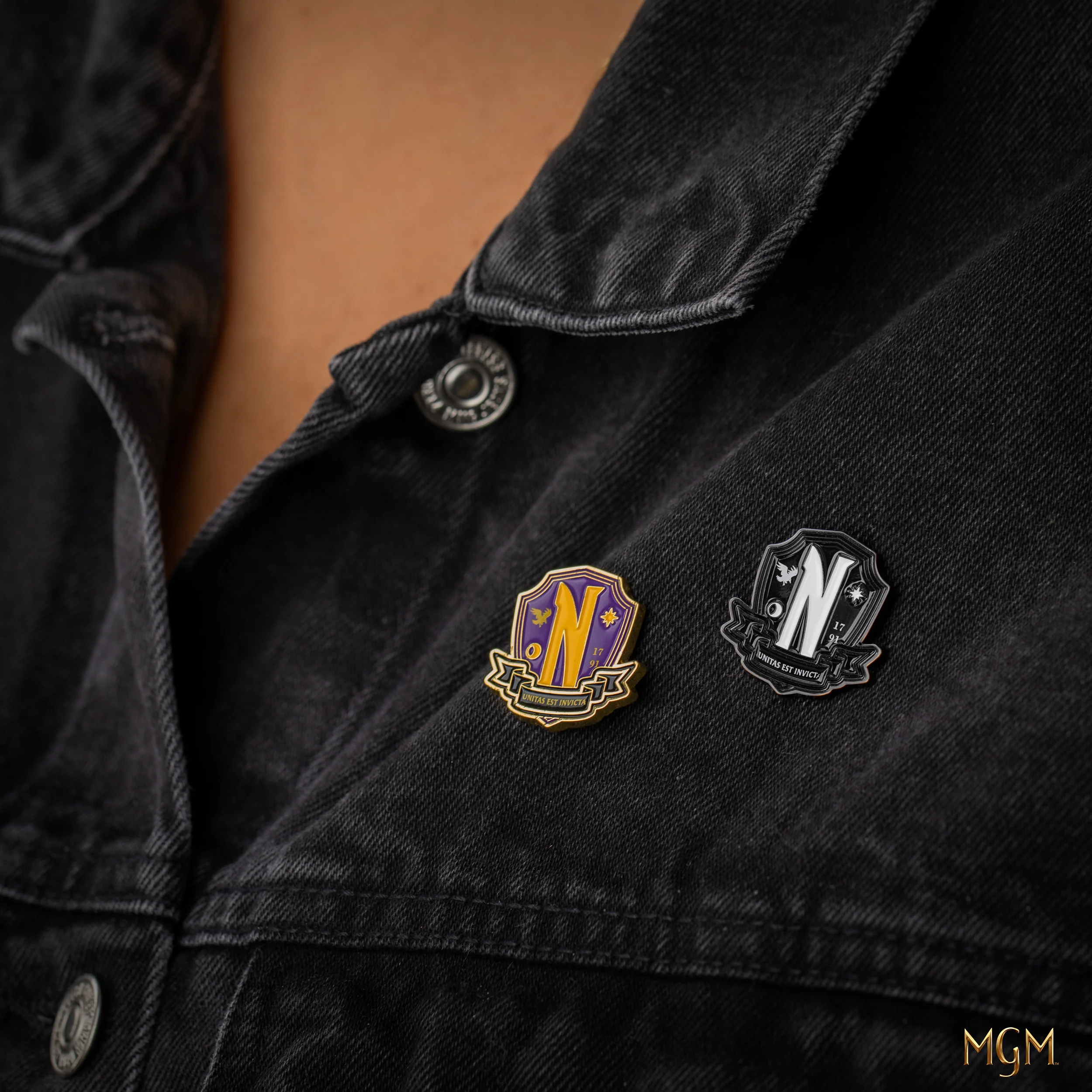 Wednesday Set Of 2 Pin Badge-Nevermore Academy