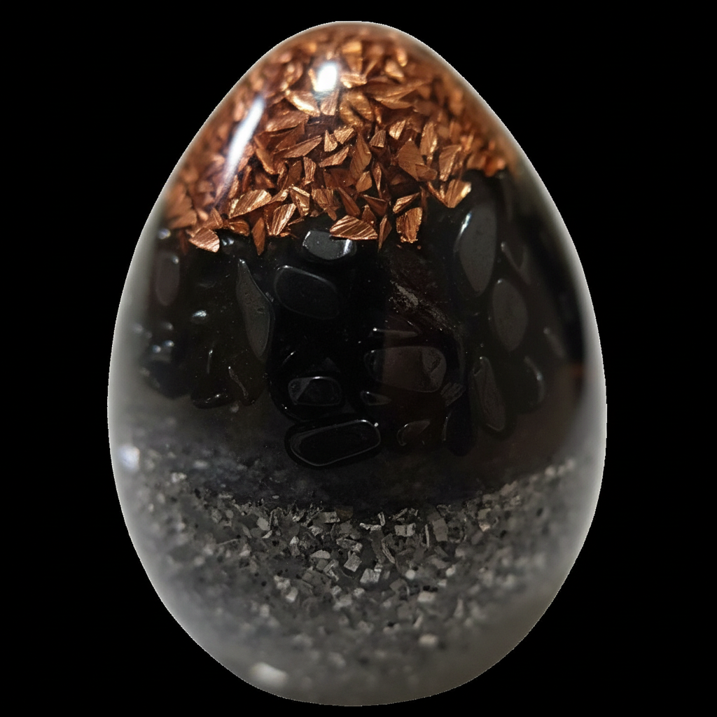 OrgoniTy Oval Proteção Profunda e Equilíbrio do Lar