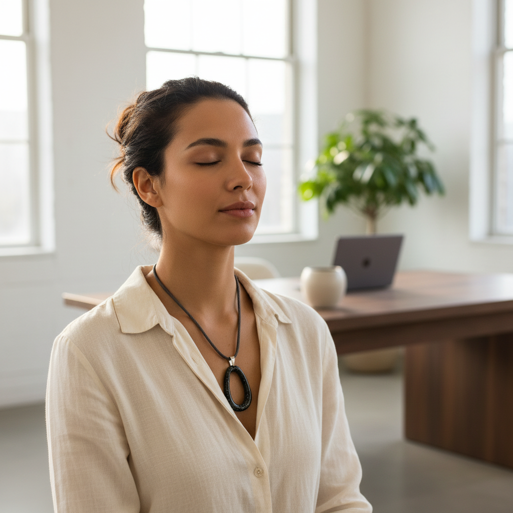 Pingente OrgoniTy Turmalina Negra