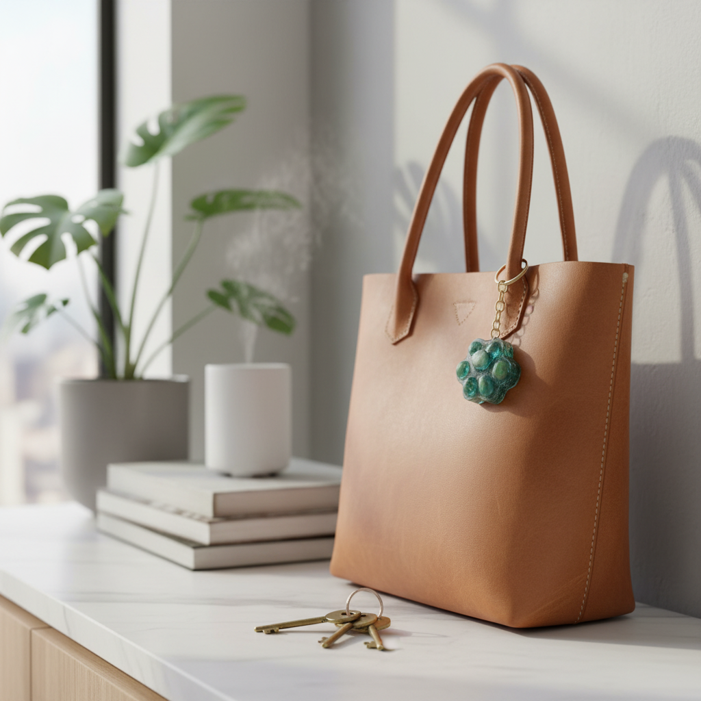 Chaveiro Orgonity Quartzo  Quartzo Verde