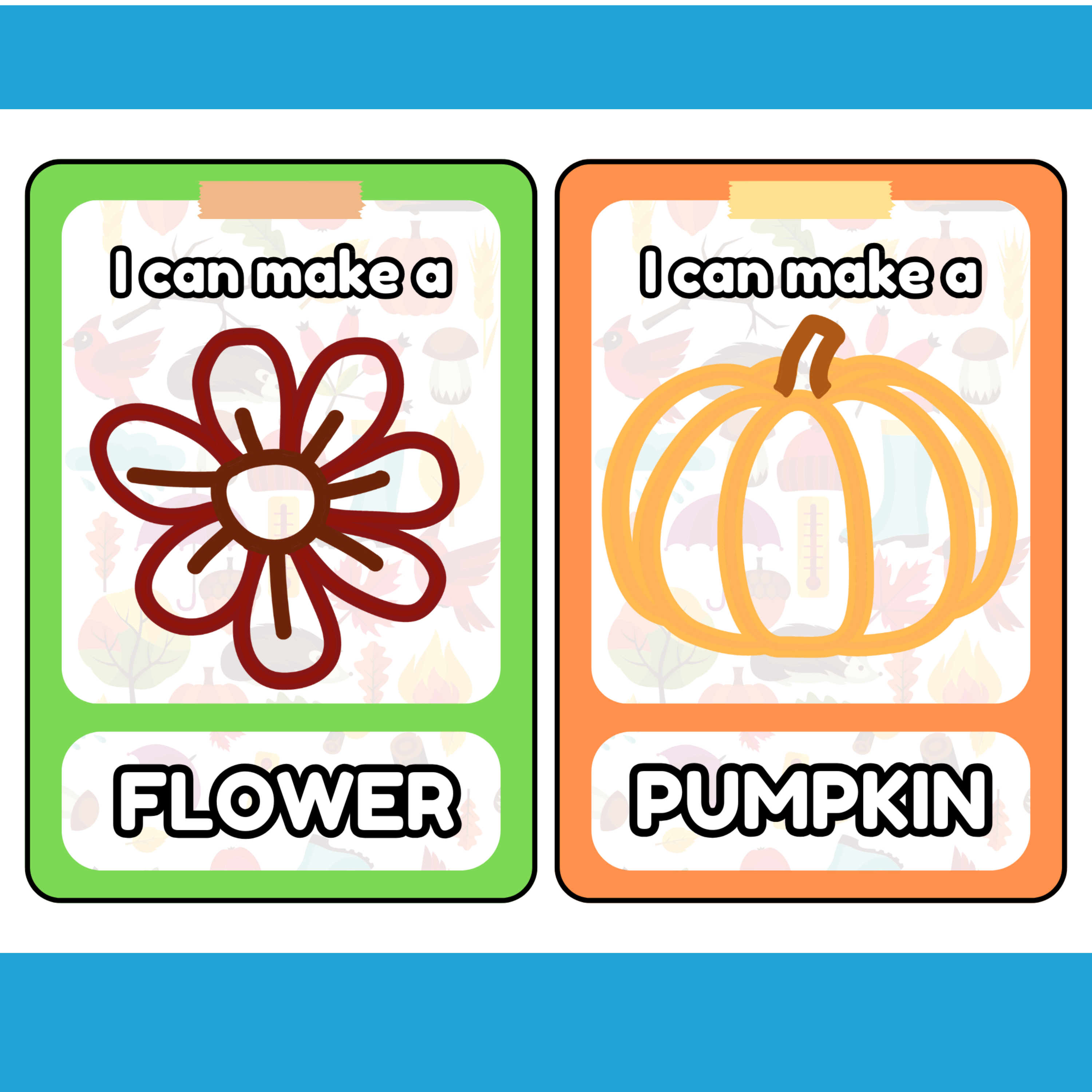 Fall Playdough Mats – Fine Motor Printable Activities for Preschool