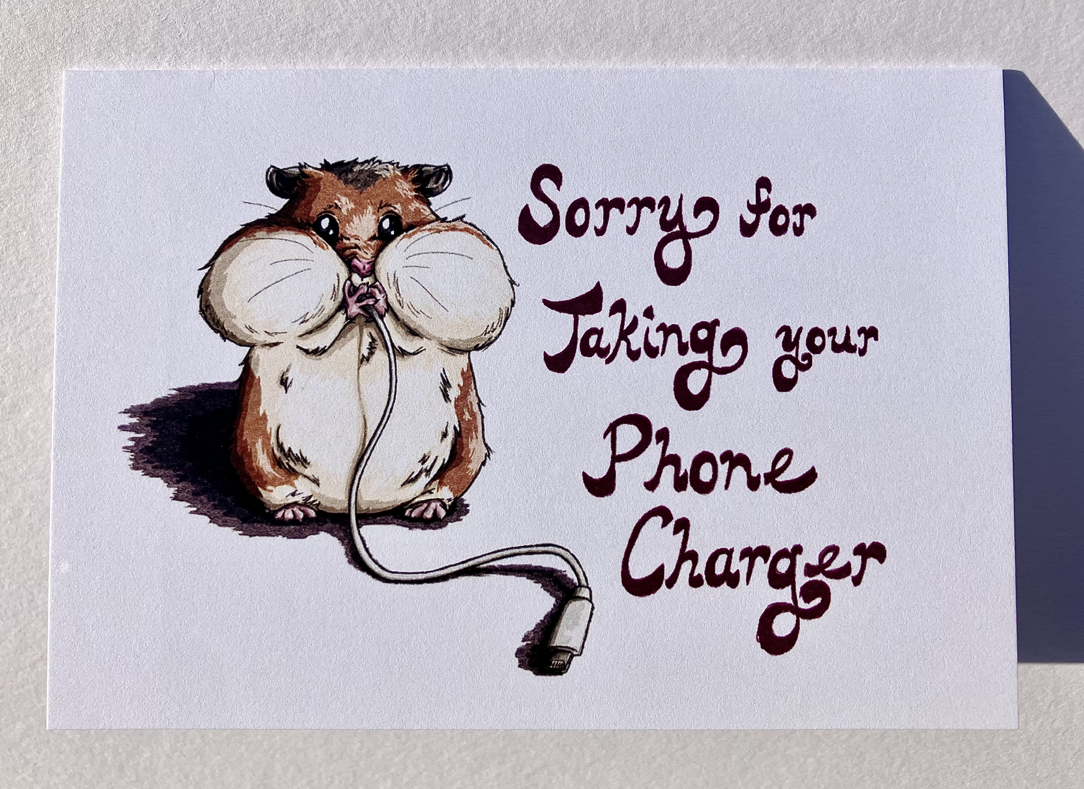 Sorry for Stealing Your Phone Charger