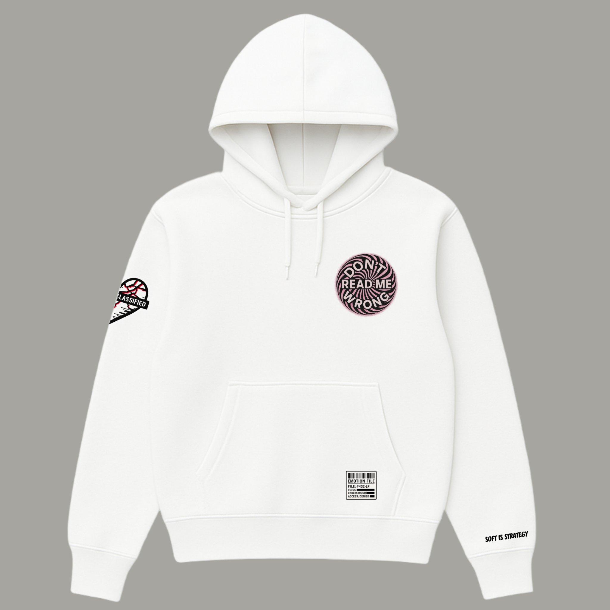 White Graphic Hoodie
