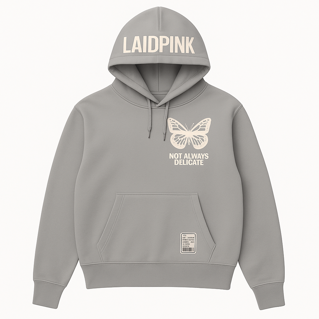 Laidpink Grey Hoodie