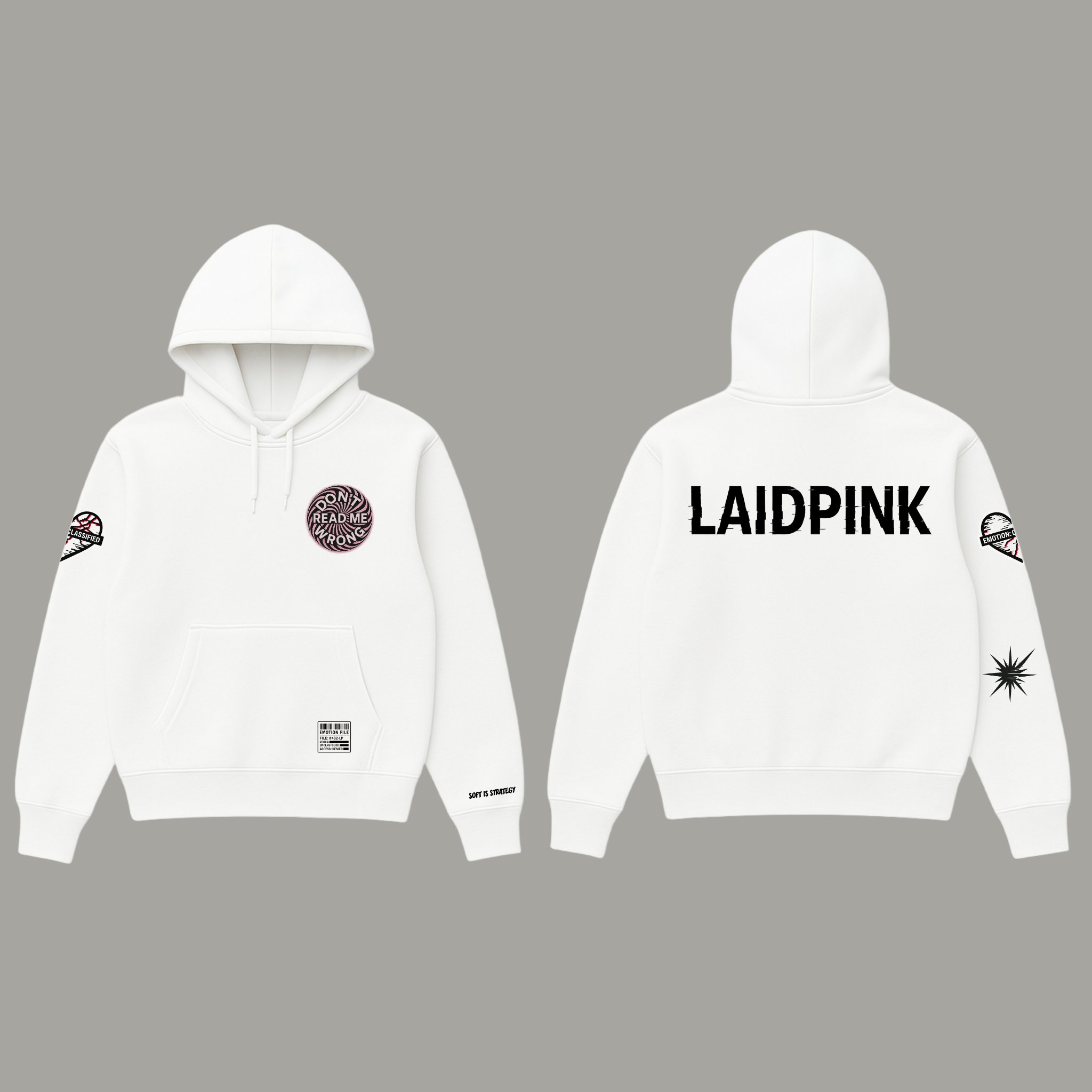 White Graphic Hoodie
