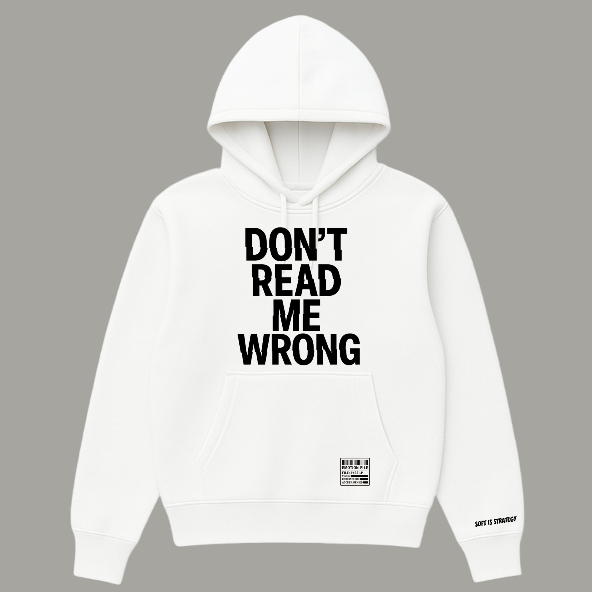 Statement Graphic White Hoodie