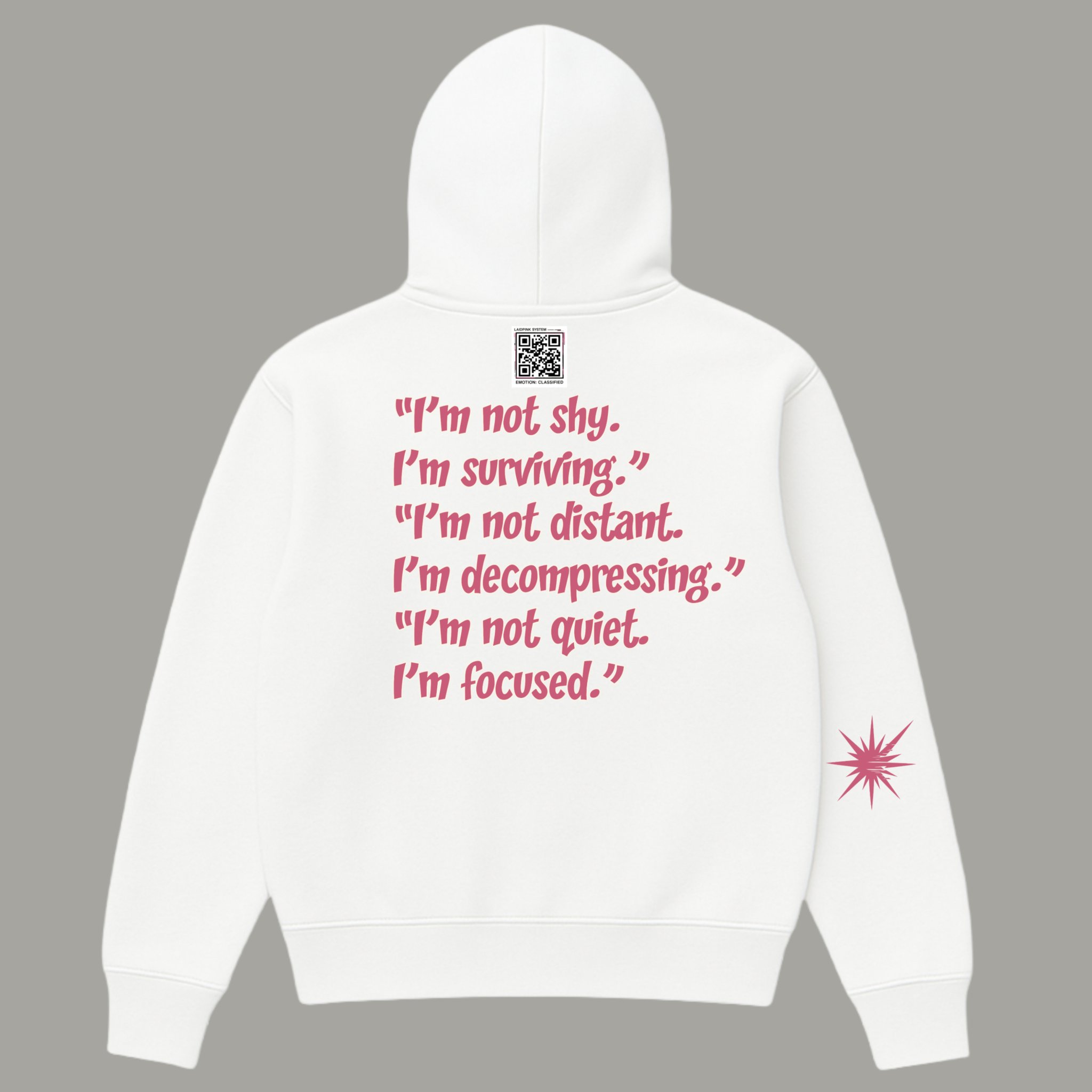 White Hoodie 'Don't Read Me Wrong'