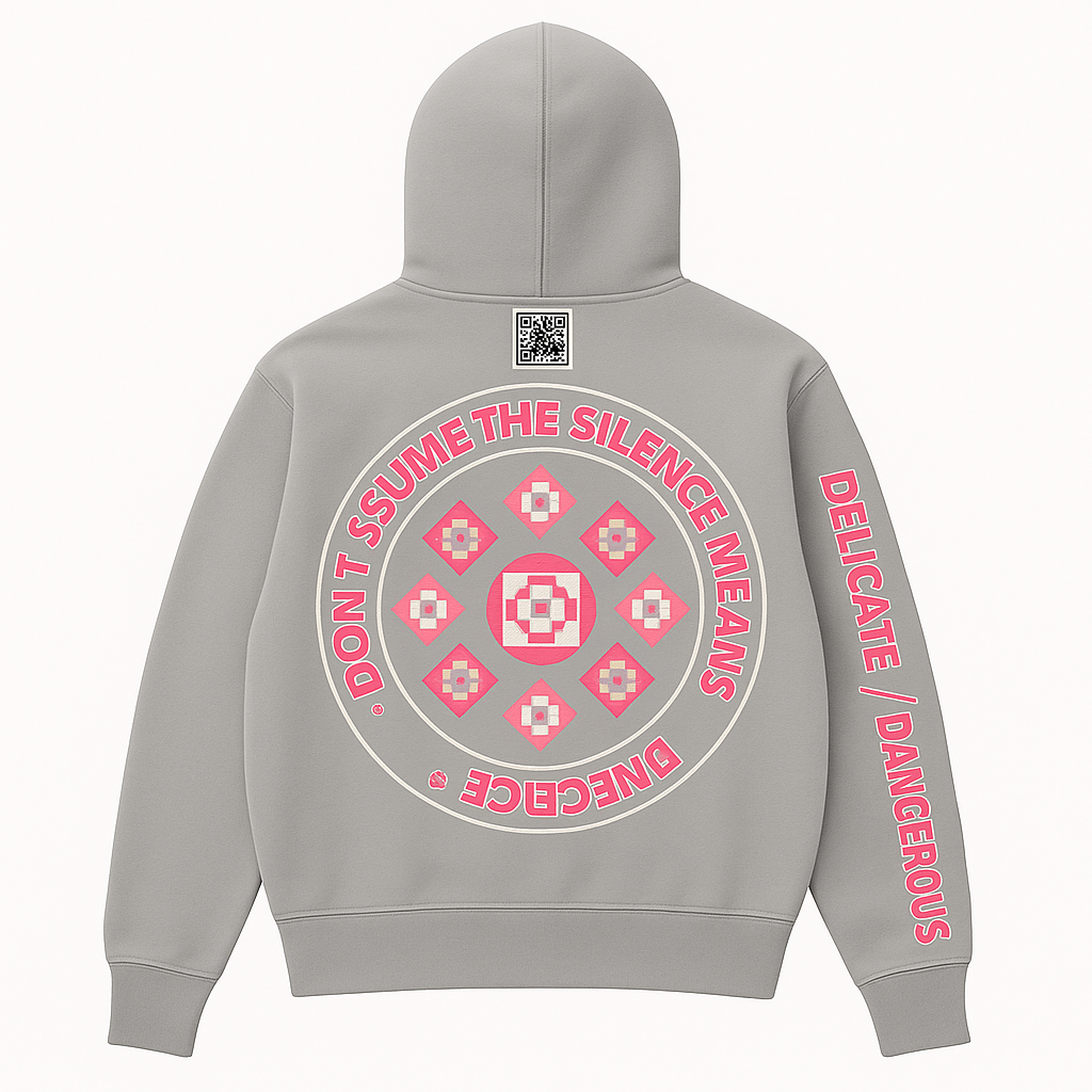 Laidpink Grey Hoodie