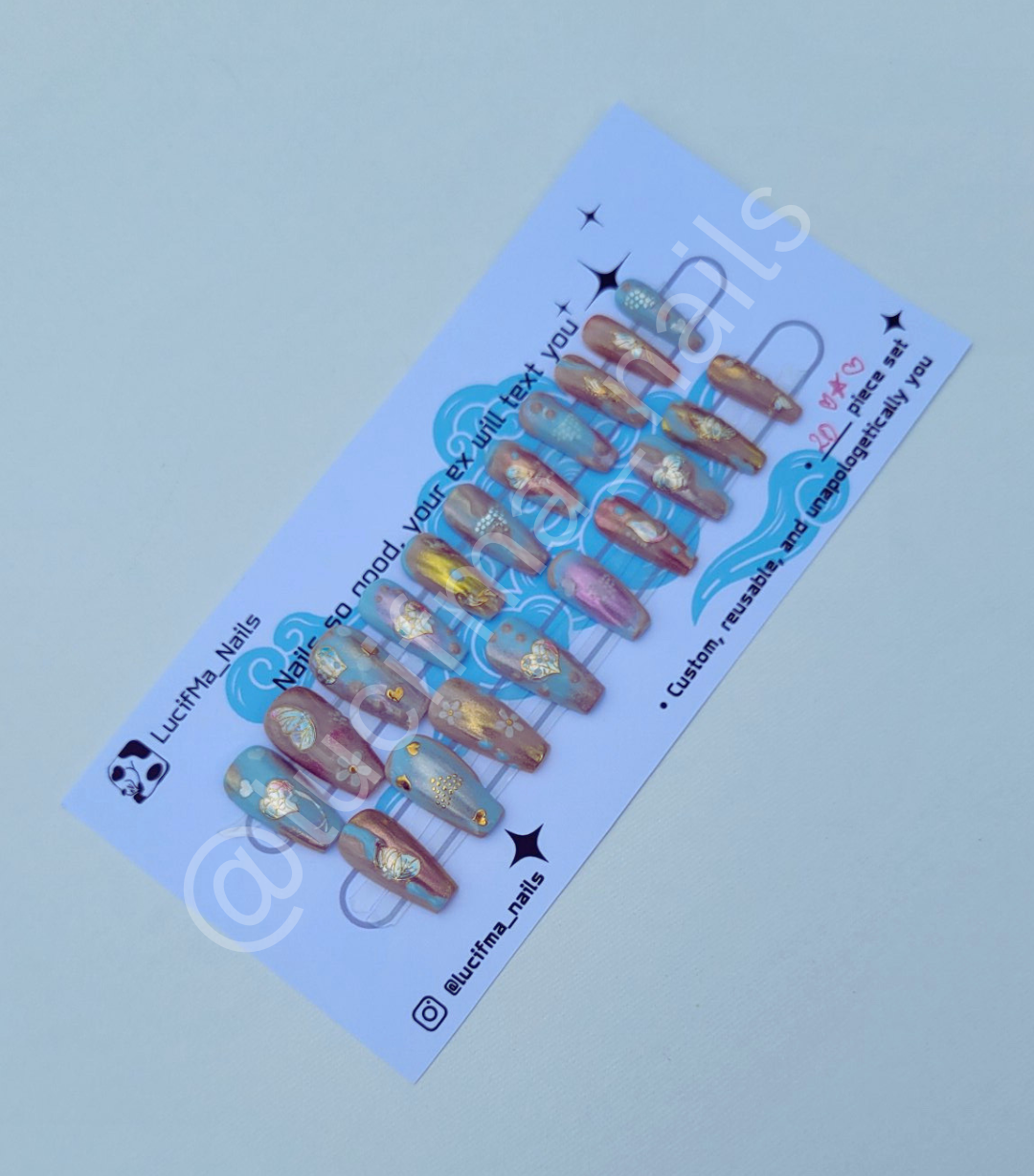 Floral Daydreams Handmade Press-On Nails Set