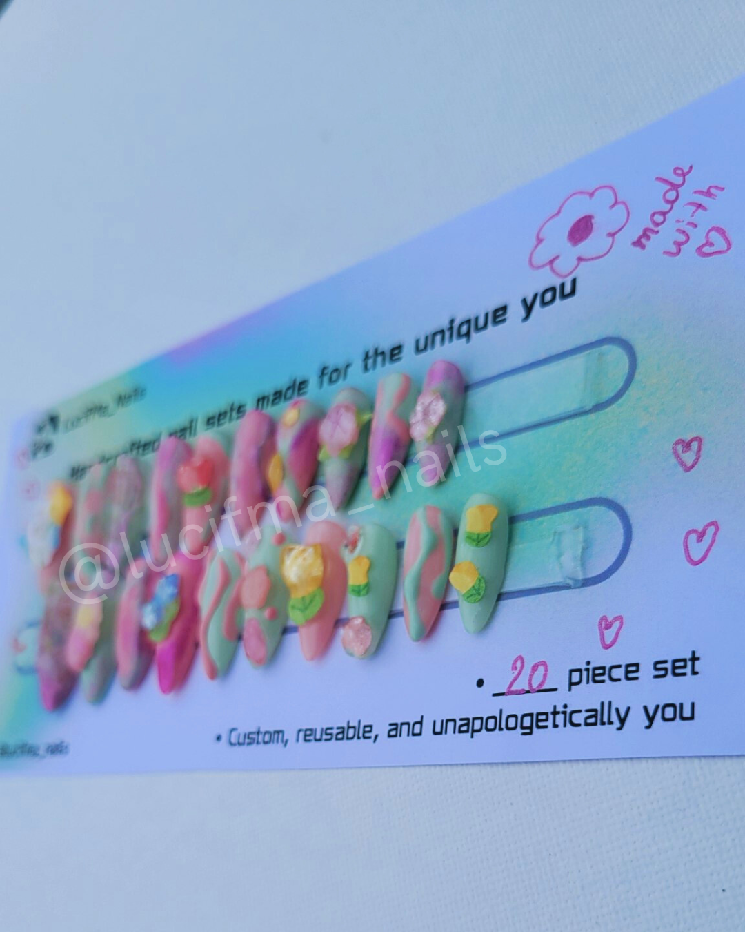 ✨ Blooming Bunny Bliss – Spring Press-On Nails ✨