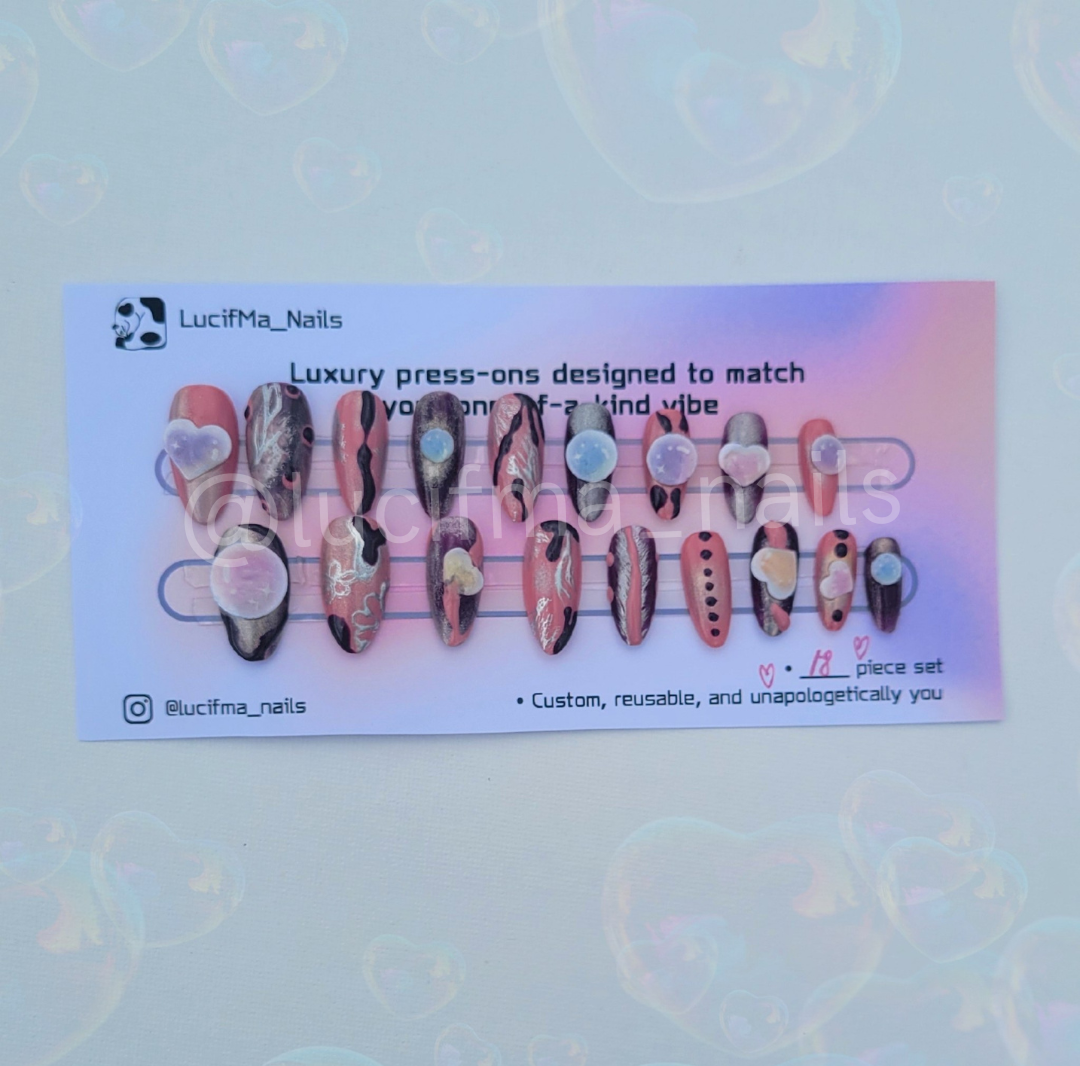 Silver Elegance Handmade Press-On Nails