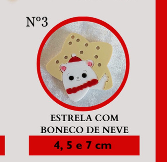 Estrela com Boneco de Neve