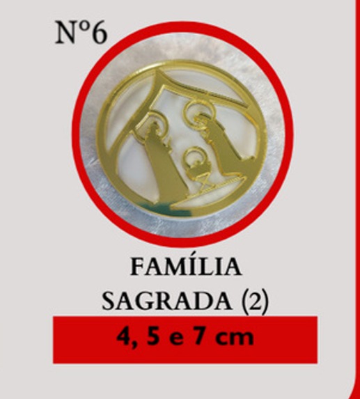 Nº 6 Família Sagrada em Detalhe Dourado