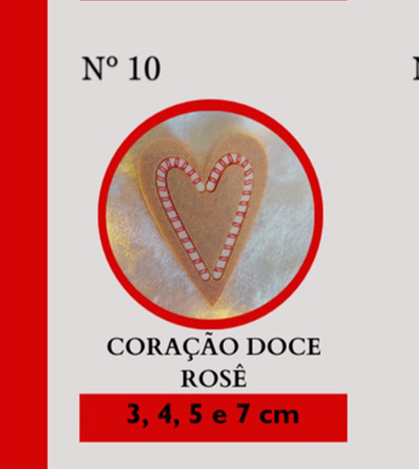 Nº 10 Coração Doce Rosê