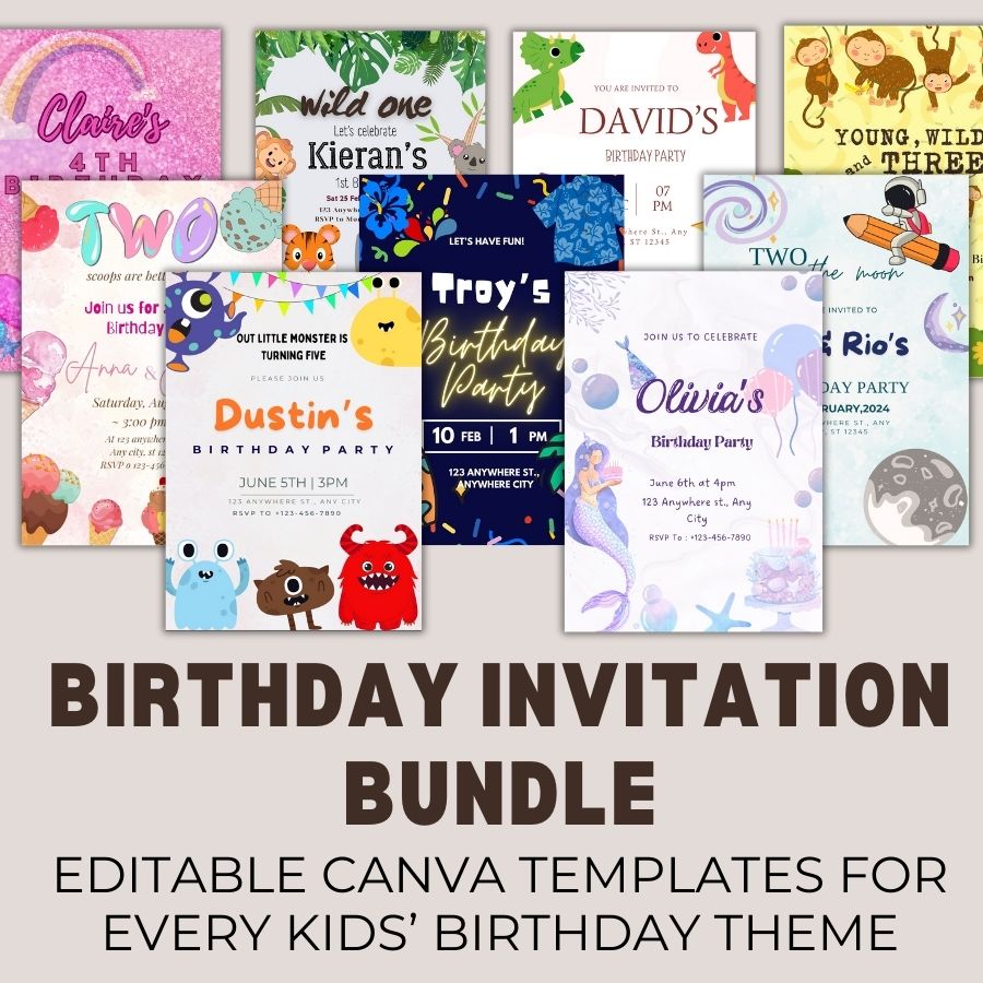 PLR Birthday Invitation Bundle