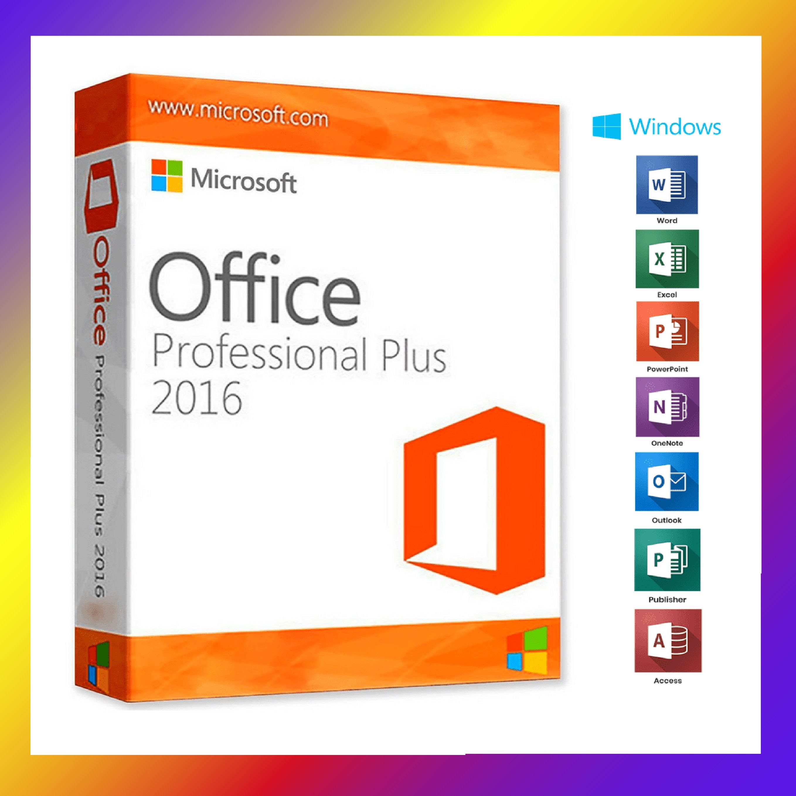 Microsoft Office 2016 Professional Plus OEM | Genuine Microsoft License – Digital Key
