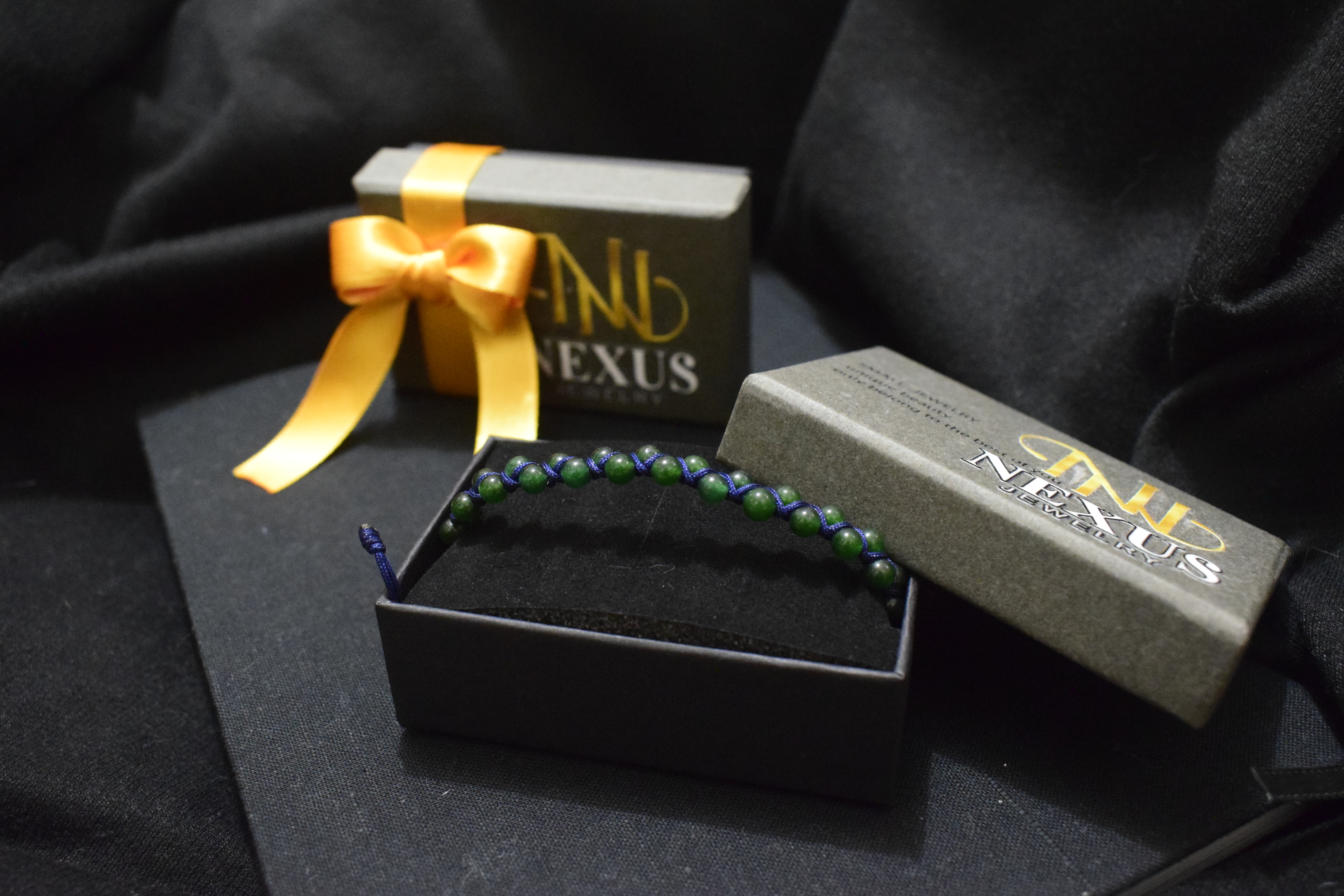 Pulsera de hilo Doble Carril Jade