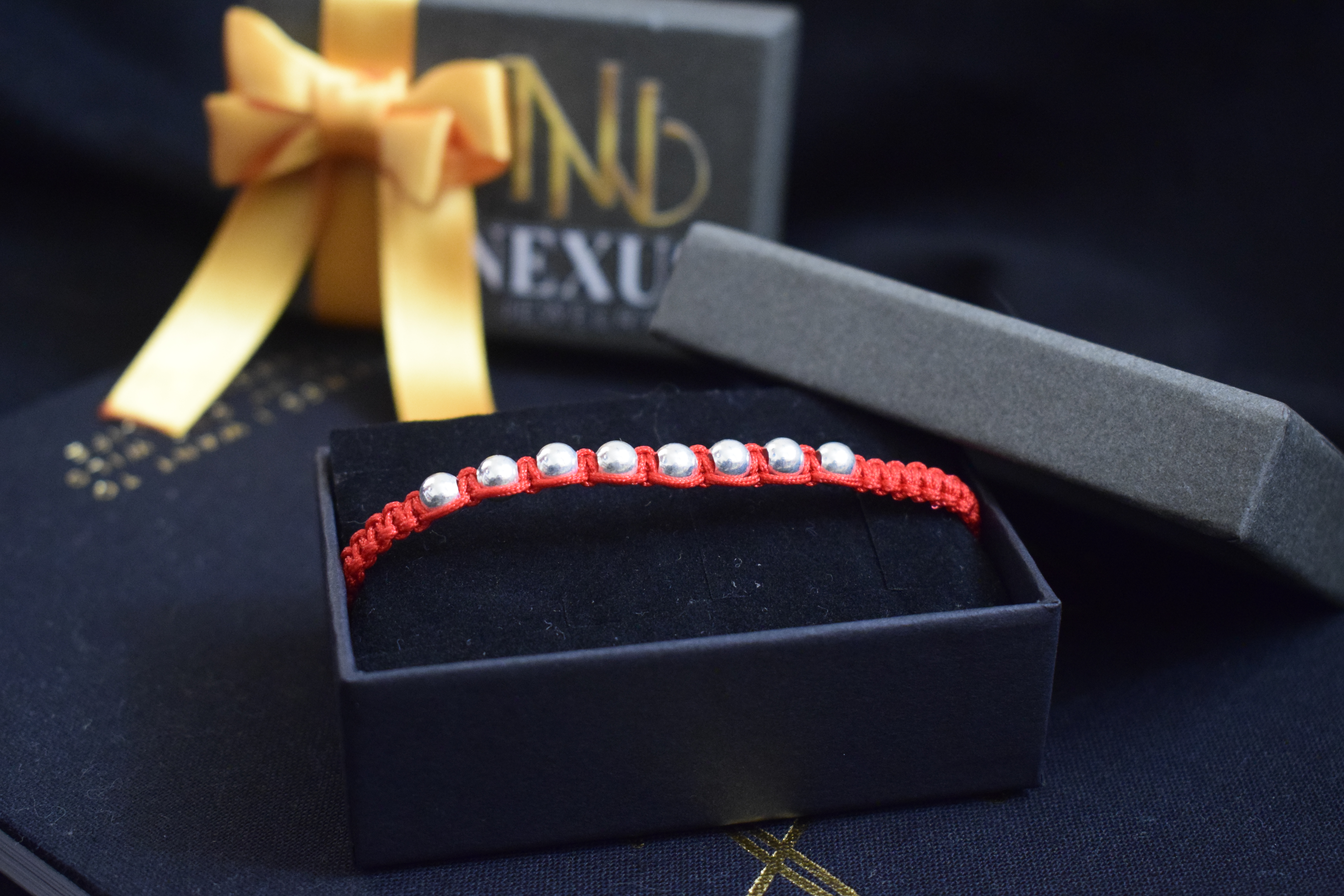 Pulsera de hilo Sencilla plata