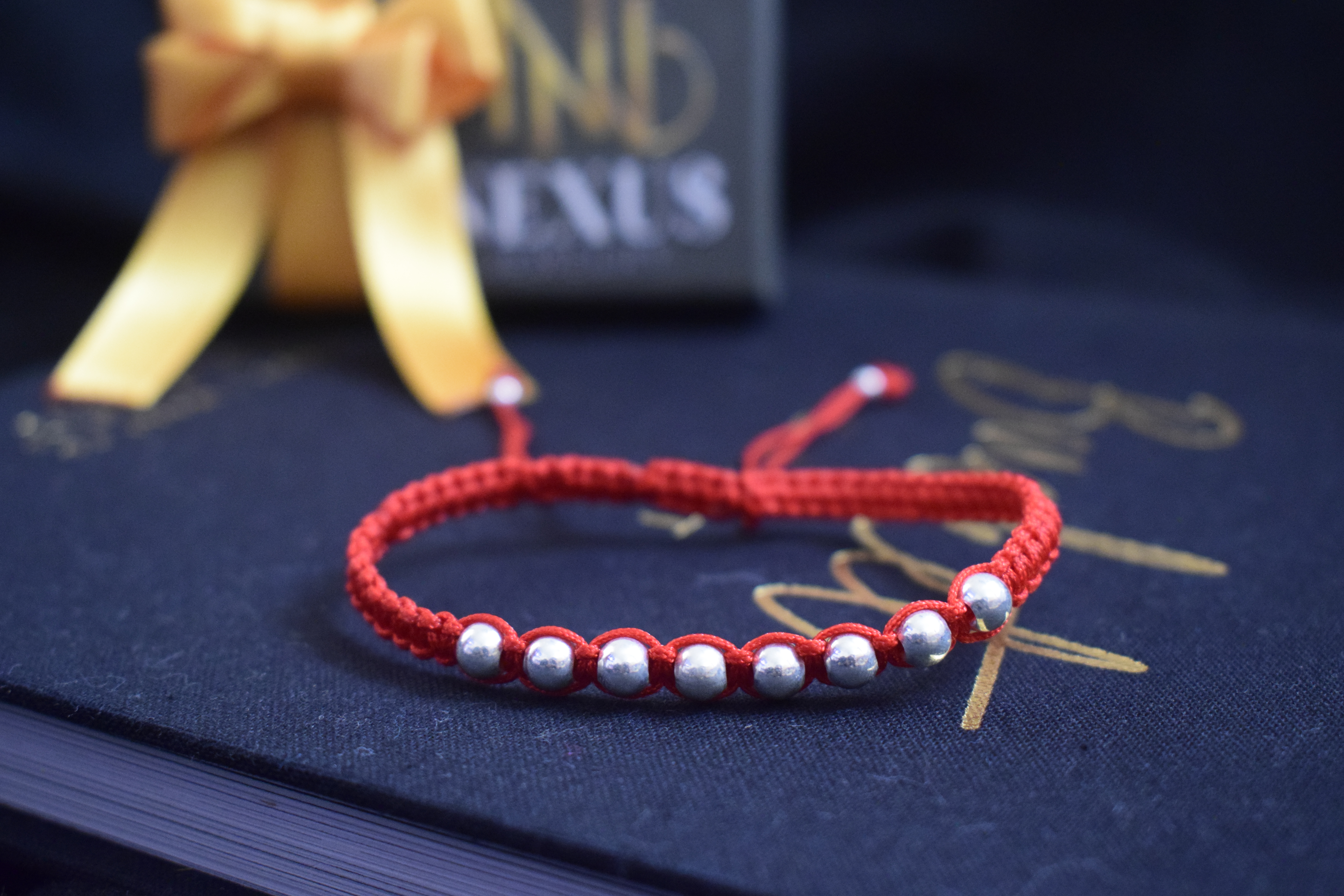 Pulsera de hilo Sencilla plata