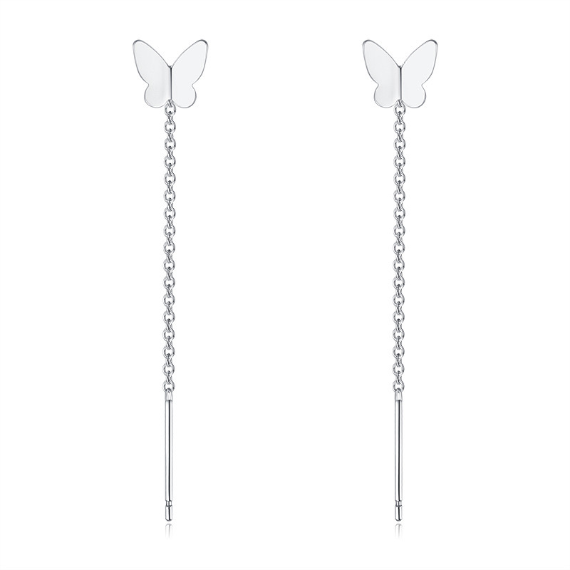 Pendientes de mariposa colgantes 