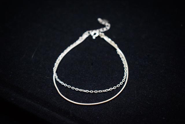 Pulsera doble serpiente cable 