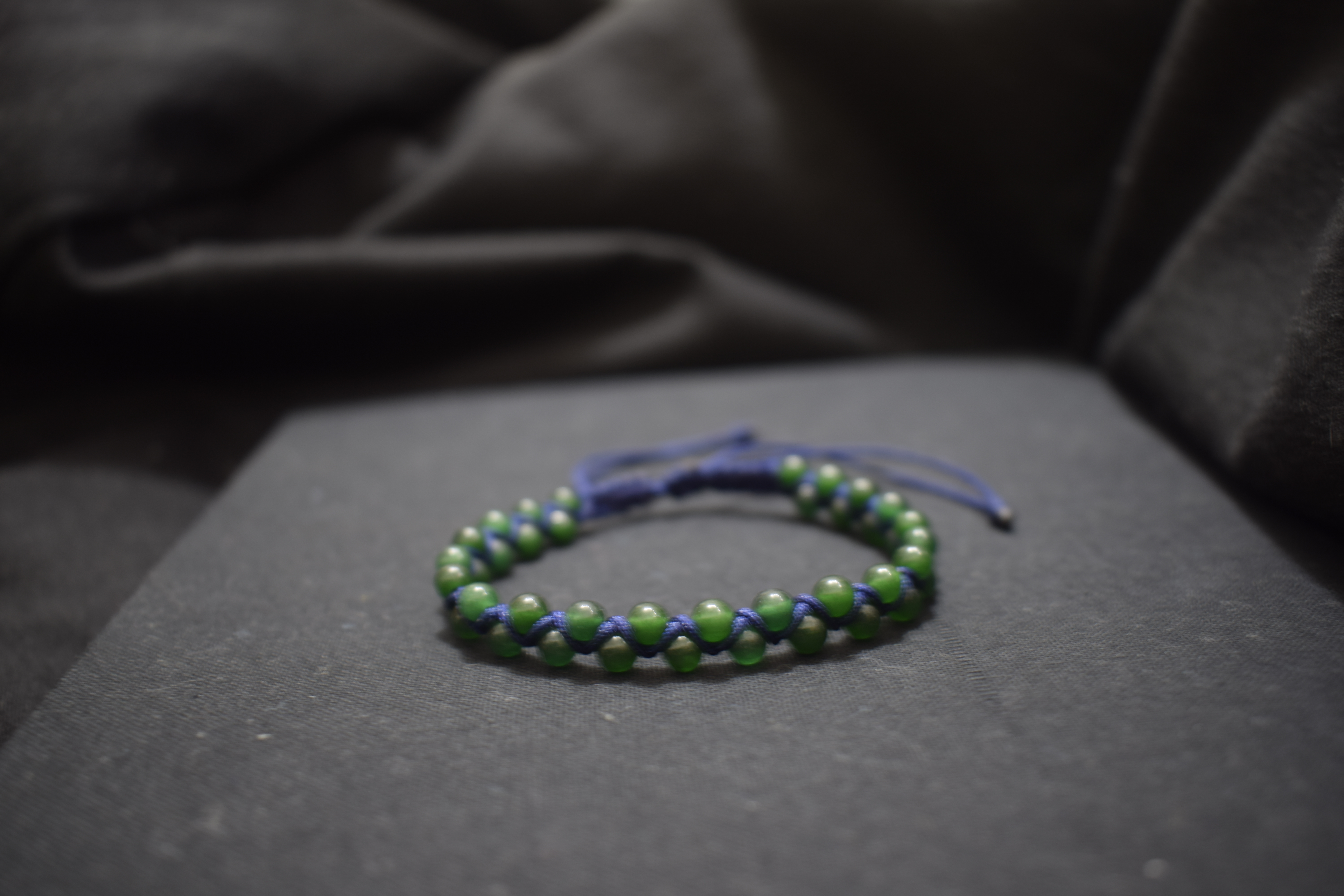 Pulsera de hilo Doble Carril Jade