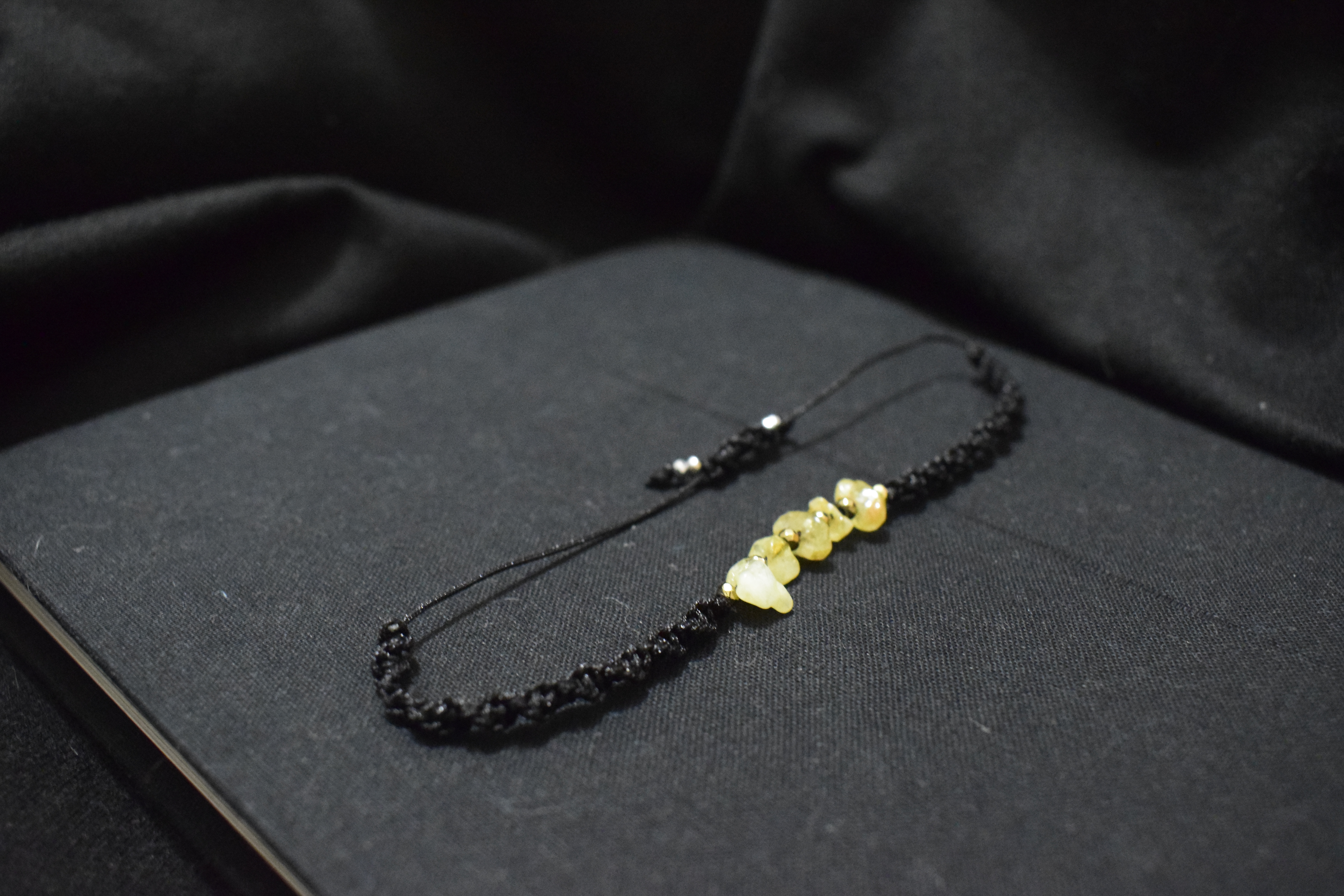 Pulsera tejido Singapore  de Citrino