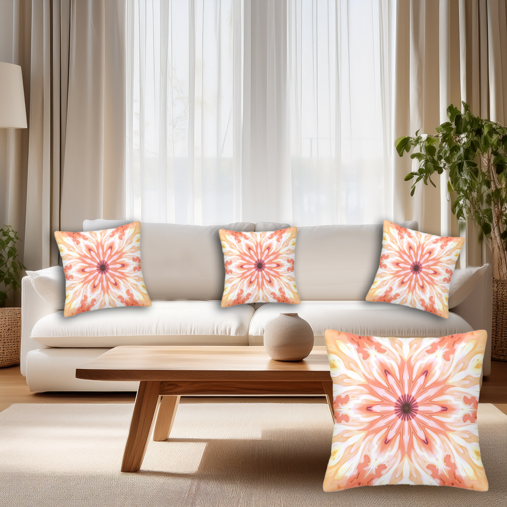 Star Pattern Decorative Throw Pillow Covers Set of 4