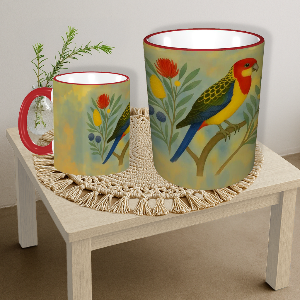 Eastern Rosella Bird 11 0z Custom Design Mug
