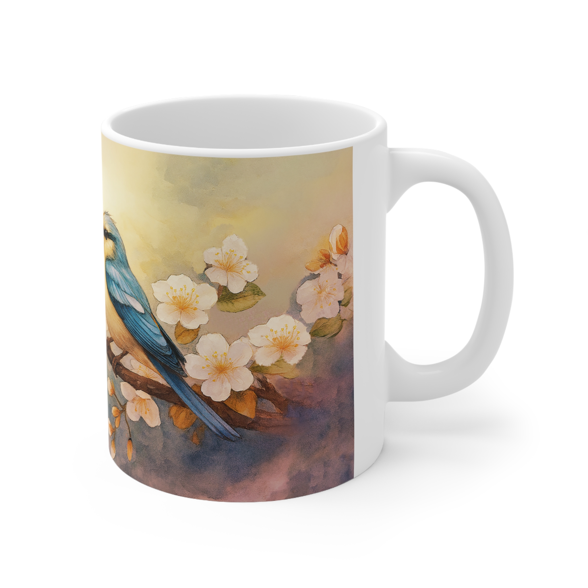 Blue Birds Ceramic Mug