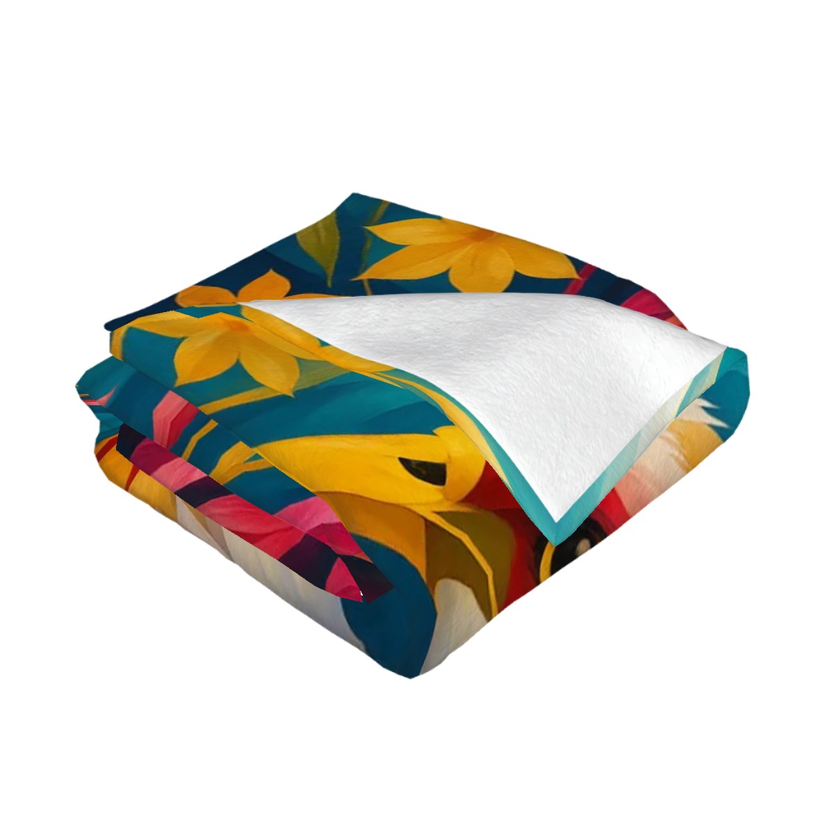 The Blooming Flame 280 GSM Multi-Size Flannel Throw Blanket