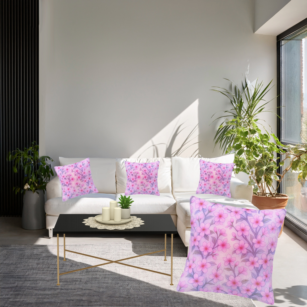 Sakura Bloom - Corduroy Cushion Covers Sets