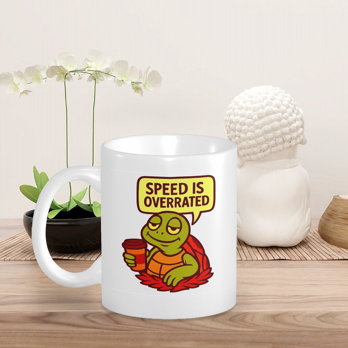 Speed Is Overrated Turtle Custom Design Mug