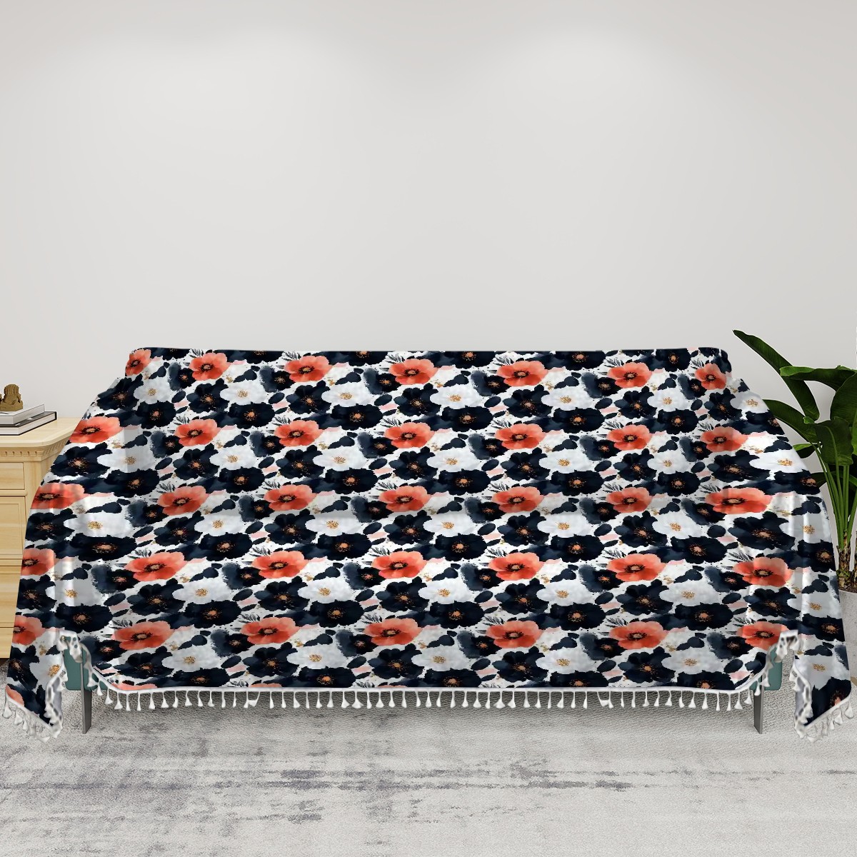 Contrast in Bloom Sofa Cover