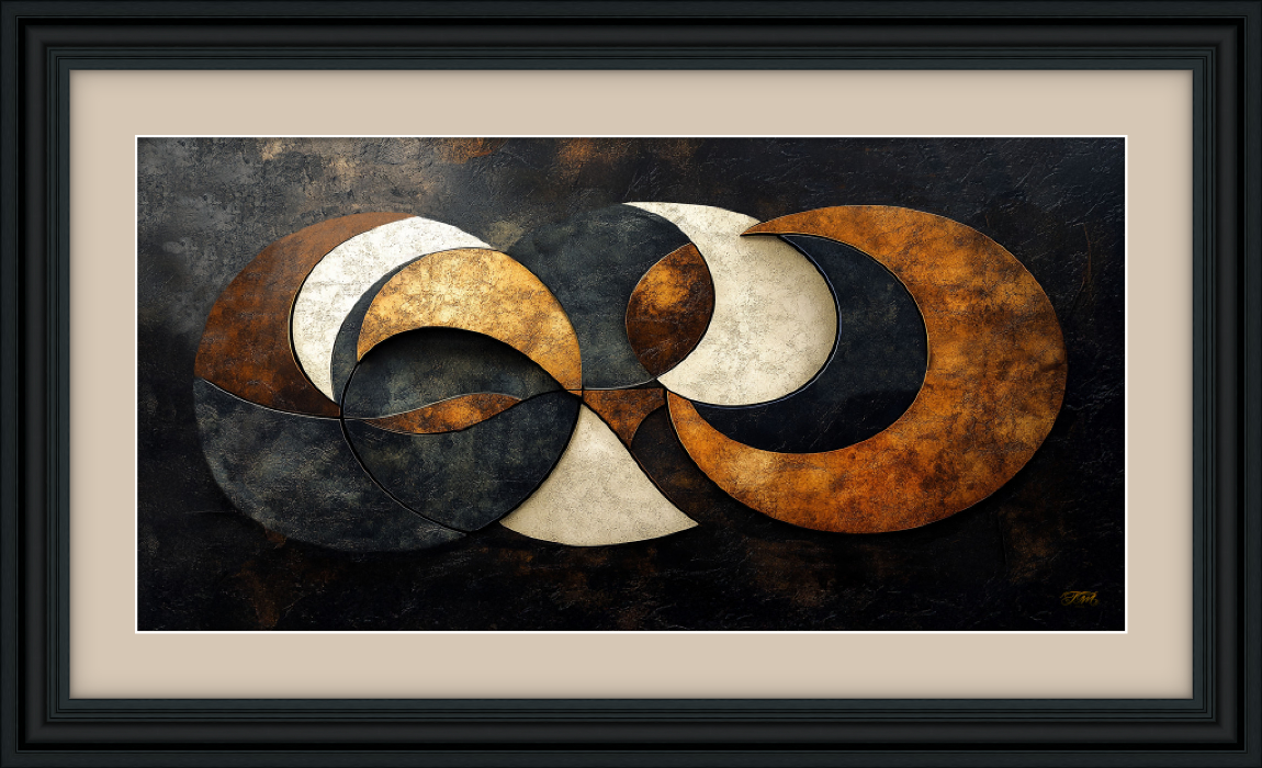 Celestial Leather Texture Look Framed Print