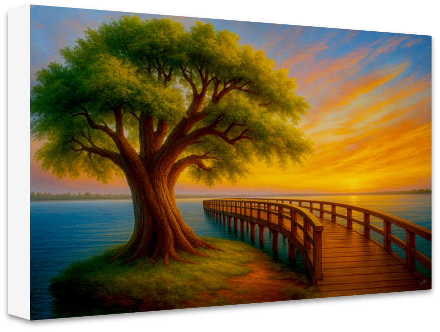 Sunset Serenity Canvas Art Print