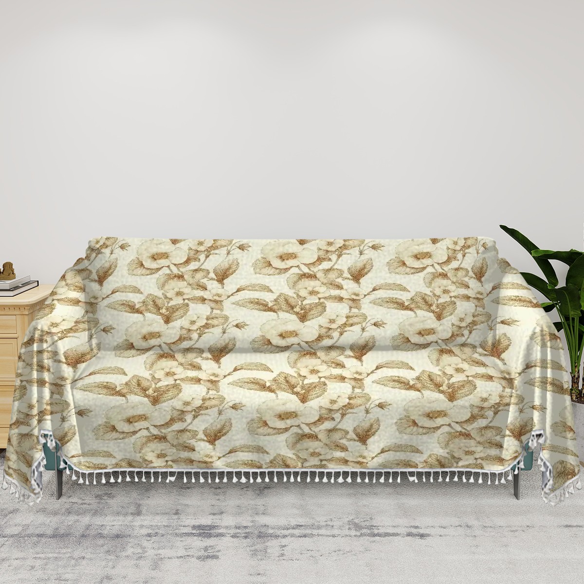Whispers of Beige Sofa Cover