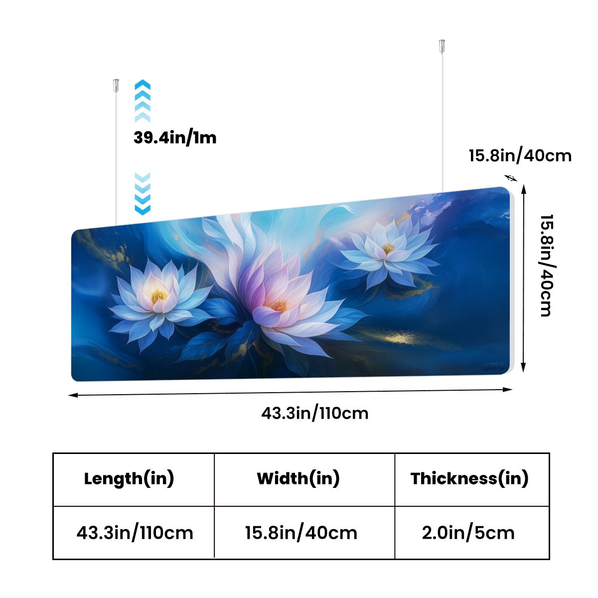 Celestial  Blooms - Sound Absorbing Ceiling Lamp