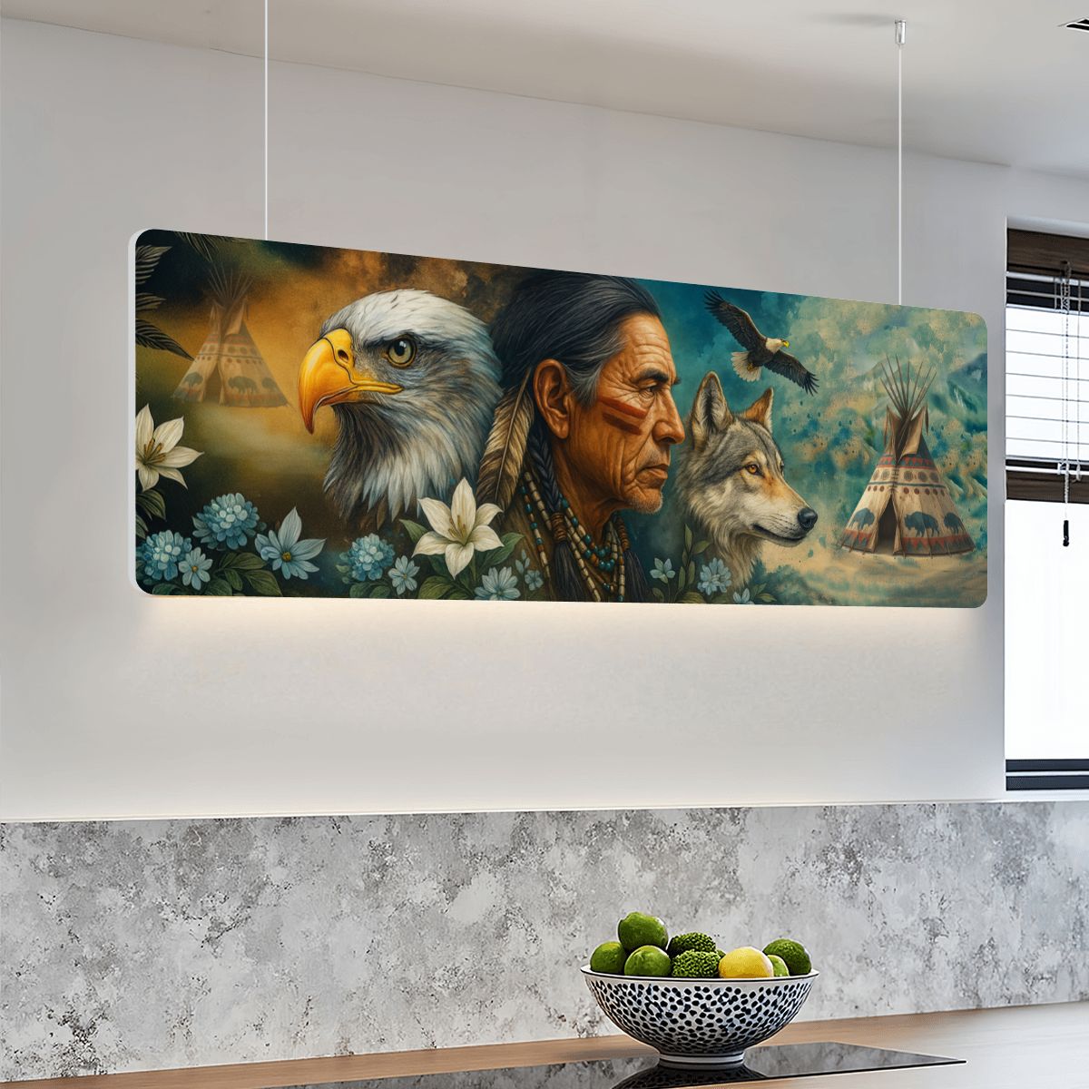 Spirit of the Earthbound Sky - Sound Absorbing Ceiling Lamp