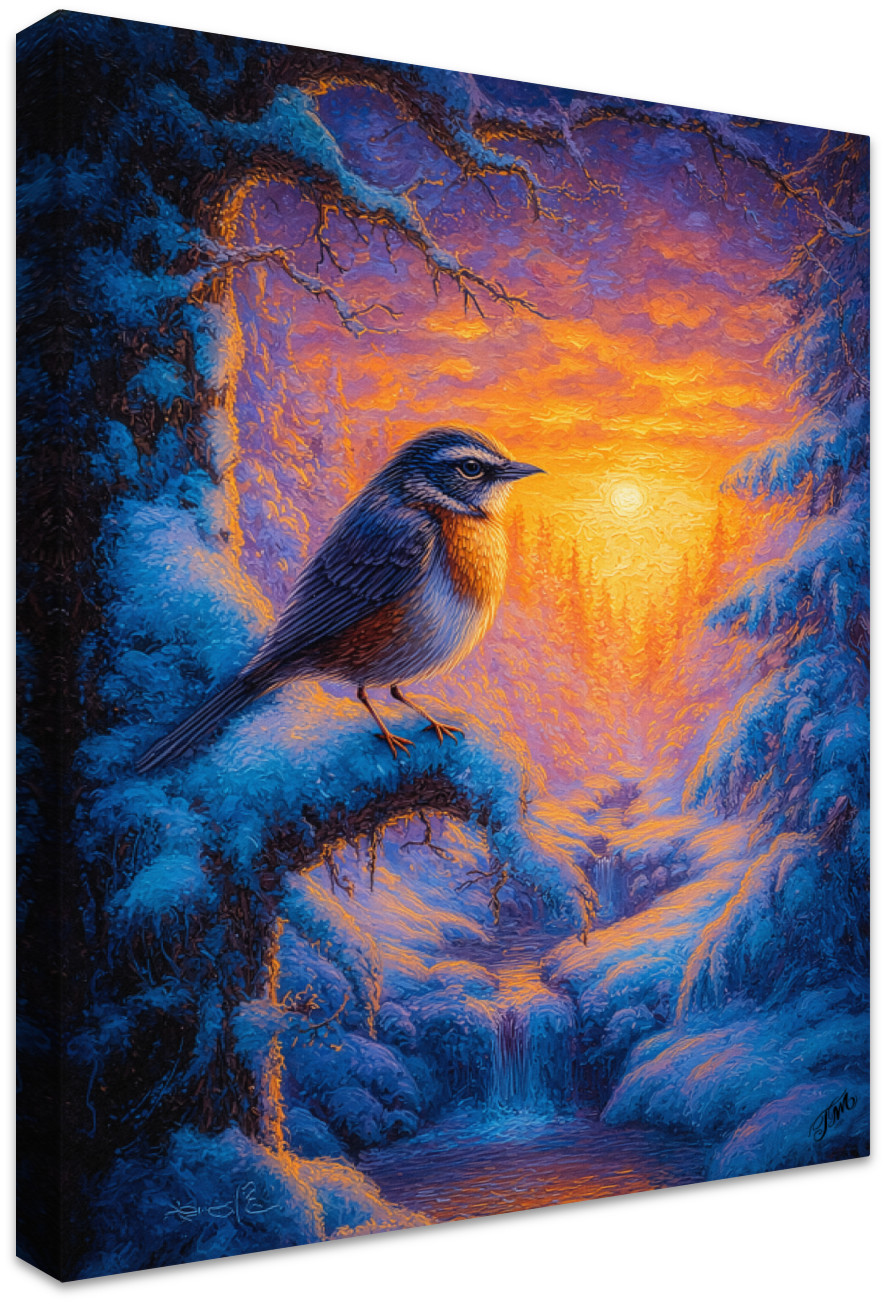 The Stream Where Winter Dreams Canvas Art Print