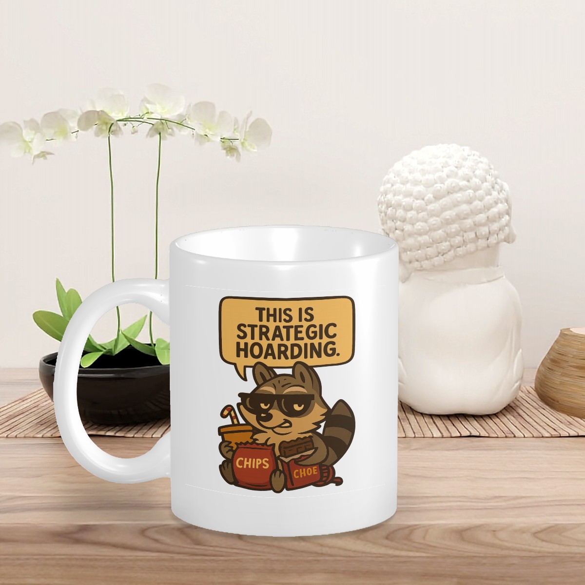 Strategic Hoarding Cat Custom Design Mug