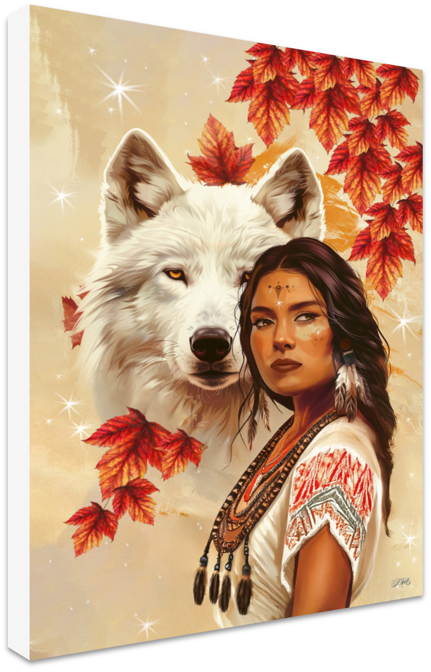 Friend of the Wild Digital Art Canvas Print