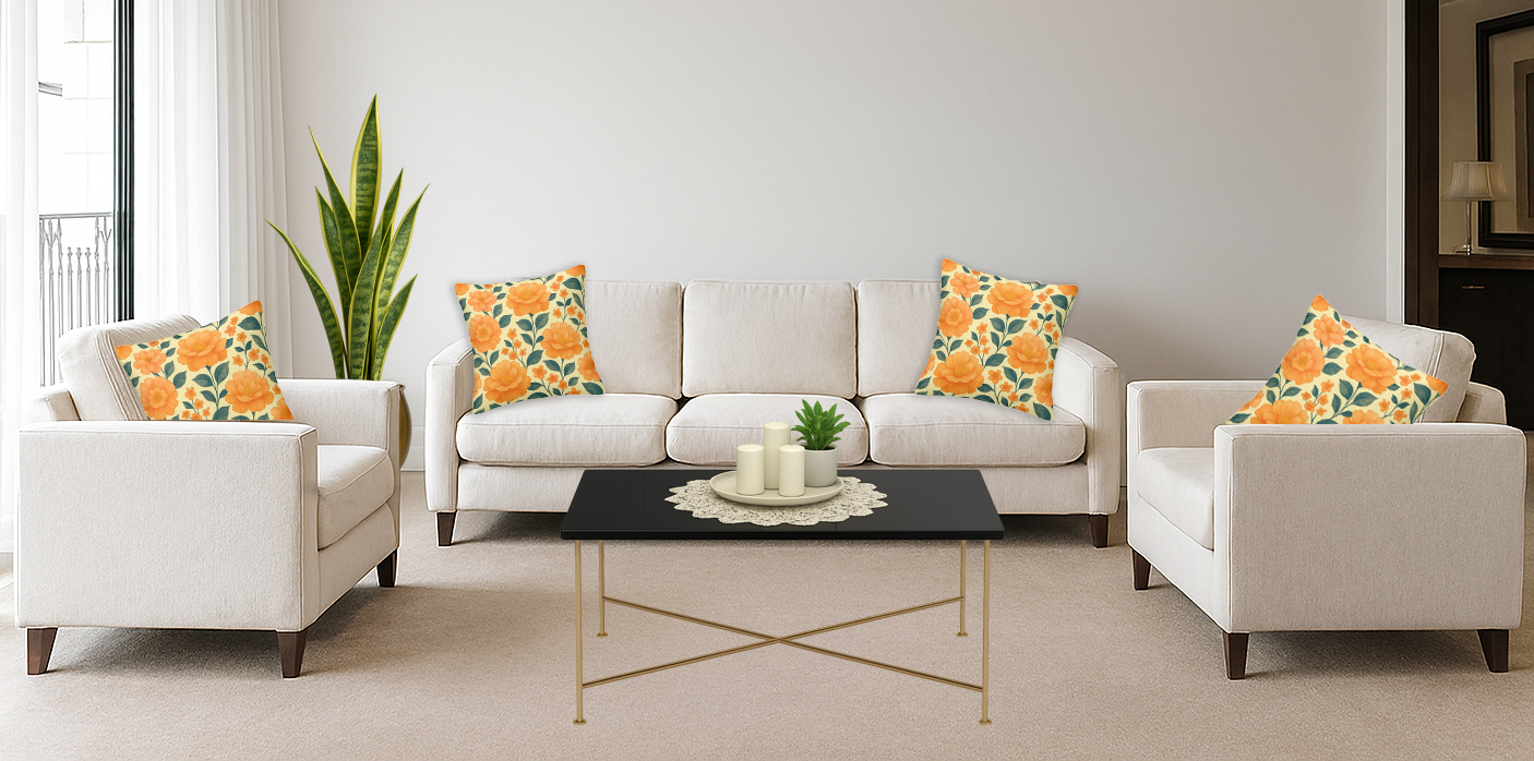 Whispers of Peonies  Decorative Cushion Covers Set of 4